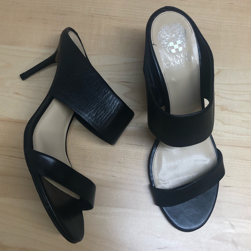 Vince Heeled Leather Sandals